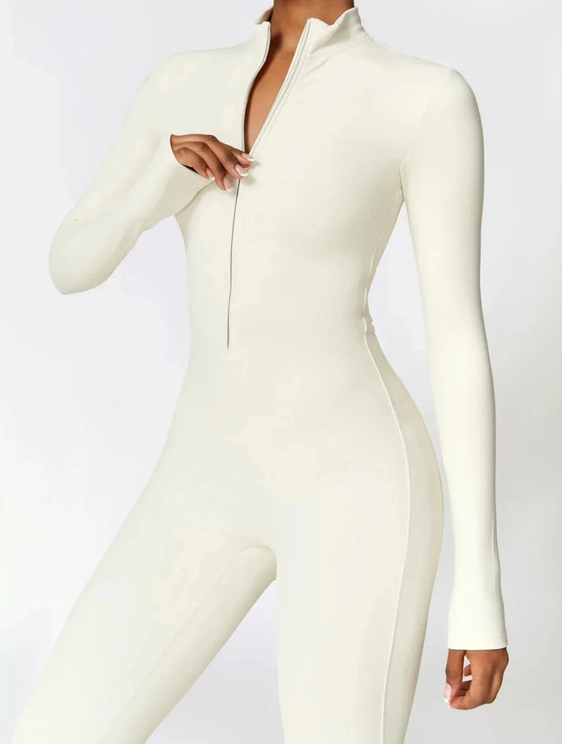 Women Jumpsuit Black Nylon Spandex | Aurora-3