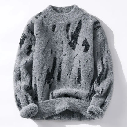 Abstract Sherpa Knit Sweater | Elias
