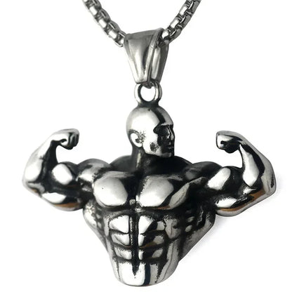 Variant image for Men's Necklace Black Boxing Gloves Pendant Metal Alloy | Urban Style-24
