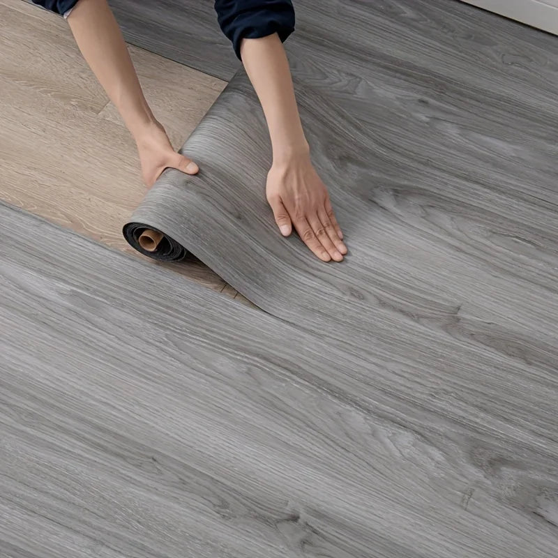 Self-Adhesive Wood Grain Wallpaper - Waterproof Vinyl Decorative Wall Sticker for Home and Kitchen, Easy Installation 0