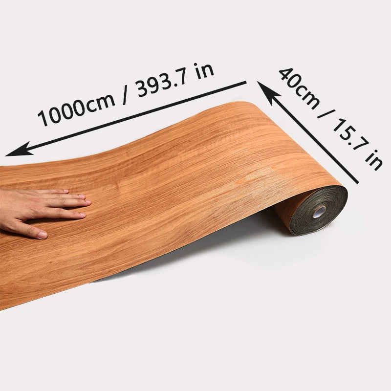 Self-Adhesive Wood Grain Wallpaper - Waterproof Vinyl Decorative Wall Sticker for Home and Kitchen, Easy Installation 3