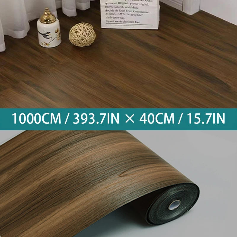 Self-Adhesive Wood Grain Wallpaper - Waterproof Vinyl Decorative Wall Sticker for Home and Kitchen, Easy Installation 6