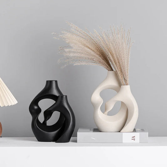 White Ceramic Decorative Vase | Elegance 2