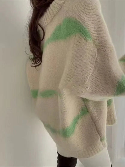 Women Fuzzy Tie-Dye Cardigan | Eldora