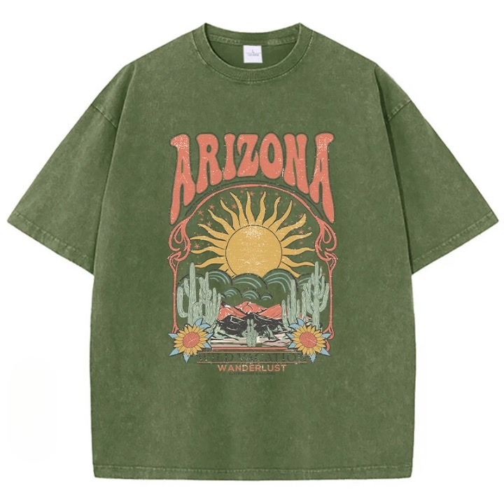 Vintage Wash Arizona Graphic T-Shirts