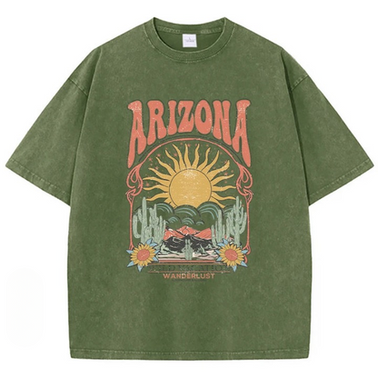 Vintage Wash Arizona Graphic T-Shirts