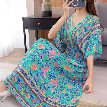 Embroidered Maxi Dress | Isel
