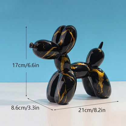 Variant image for Colorful Dog Balloon Sculpture Resin | Whimsical Home Decor-9