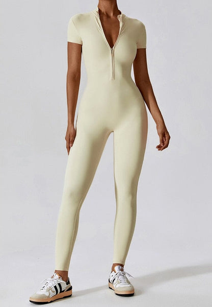 Women Jumpsuit Black Nylon Spandex | Serene-1