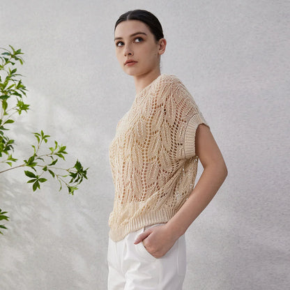 Women Crochet Knit Top | Tauria