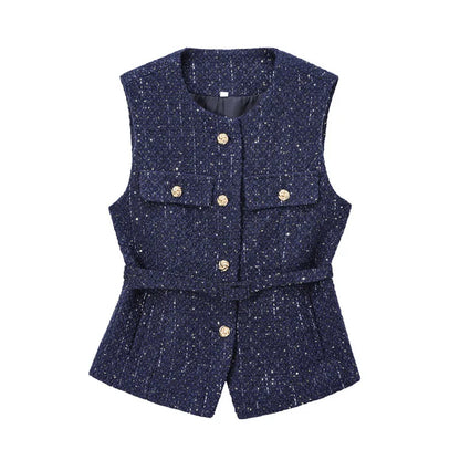 Variant image for Women Vest Beige Cotton | Elegant Socialite-29