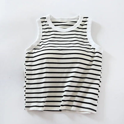 Striped Sleeveless Top | Maria