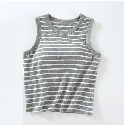 Striped Sleeveless Top | Maria