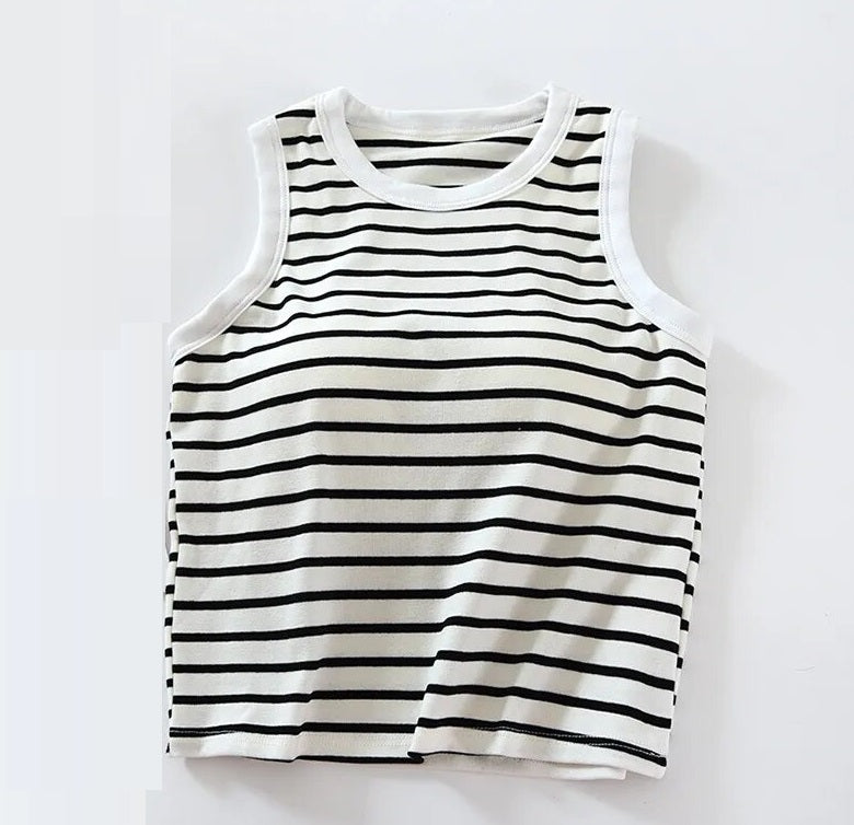 Striped Sleeveless Top | Maria