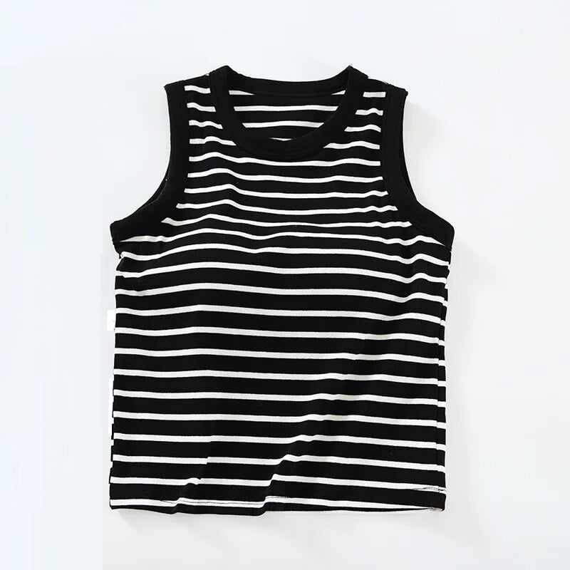 Striped Sleeveless Top | Maria