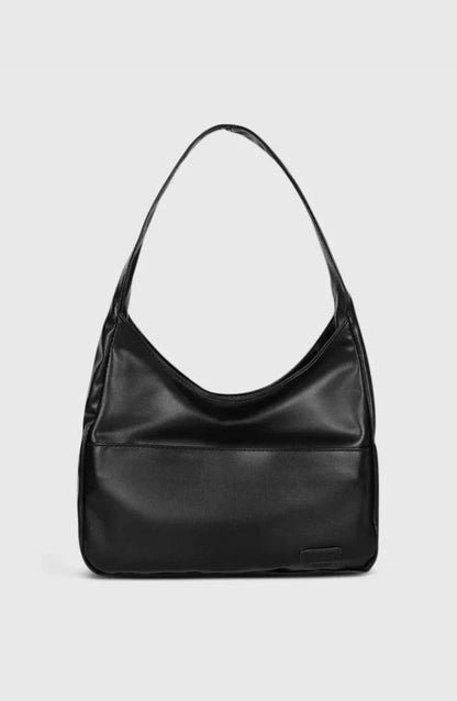 Sleek Faux Leather Shoulder Bag | Trista