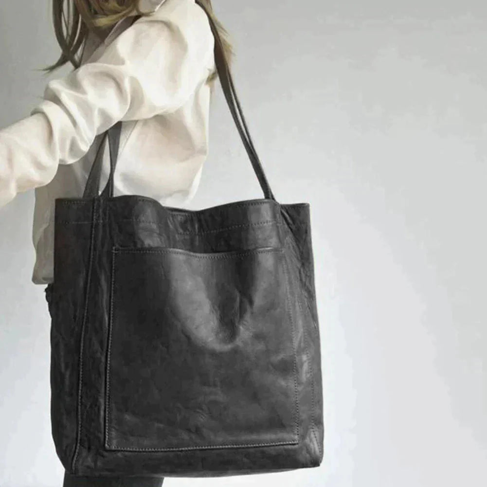 Rustic Leather Tote Bag | Serene