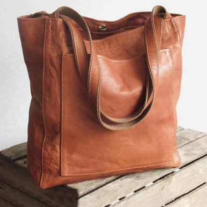 Rustic Leather Tote Bag | Serene