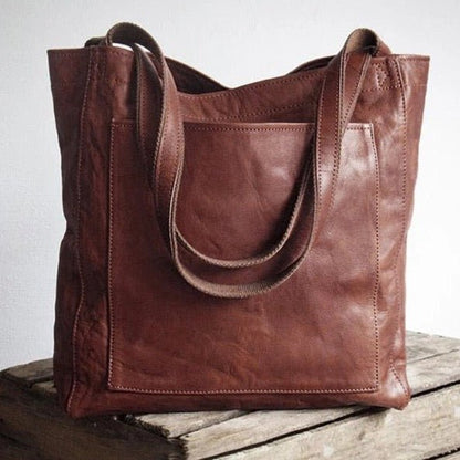 Rustic Leather Tote Bag | Serene