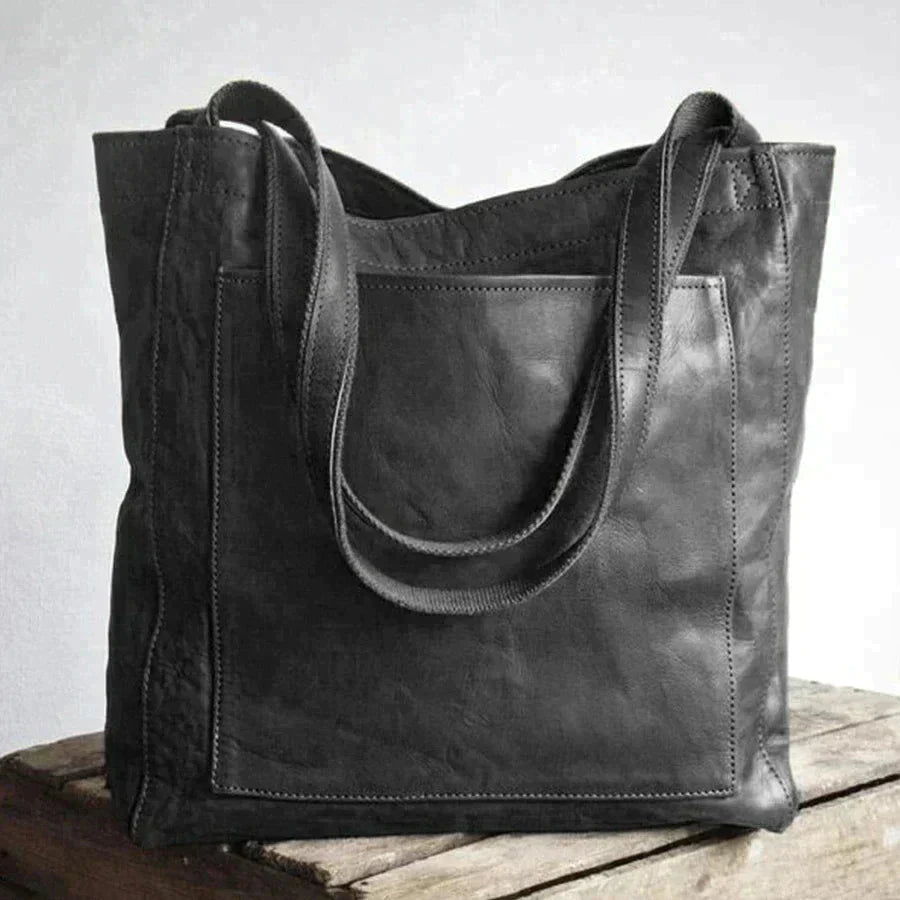 Rustic Leather Tote Bag | Serene