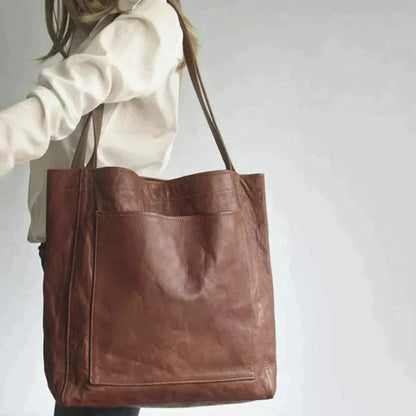 Rustic Leather Tote Bag | Serene