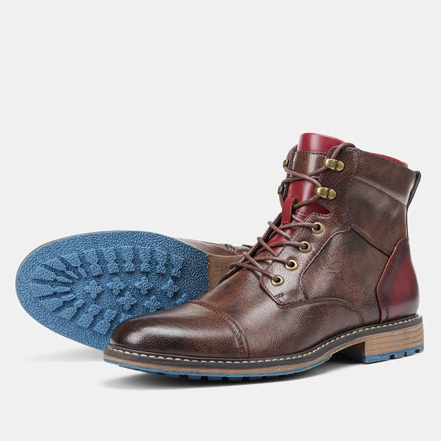 Men Classic Leather Ankle Boots | Harold