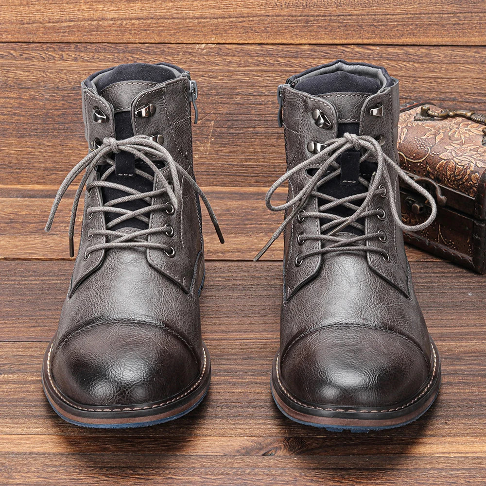 Men Classic Leather Ankle Boots | Harold