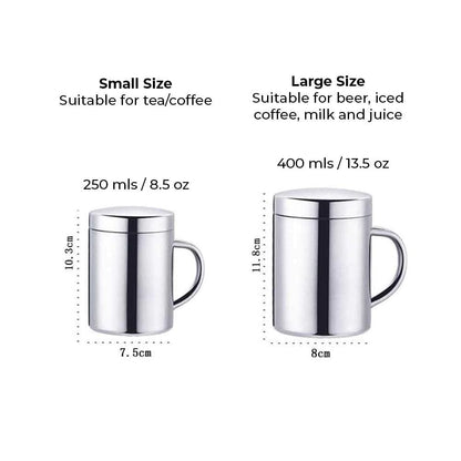 Insulated Stainless Steel Coffee Mug – Double Wall Design