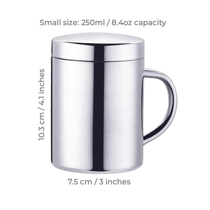 Insulated Stainless Steel Coffee Mug – Double Wall Design