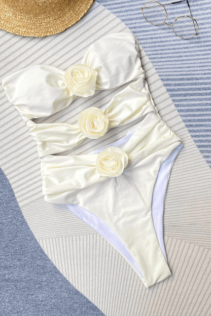 Strapless Cutout Swimsuit | Kamille