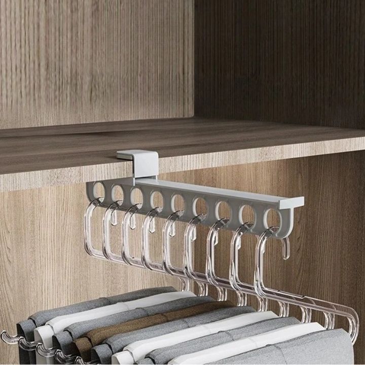Space-Saving Clothes Organizer with Pull-Out Trouser Holder – Efficient Wardrobe Organiser for Optimal Clothes Storage 4