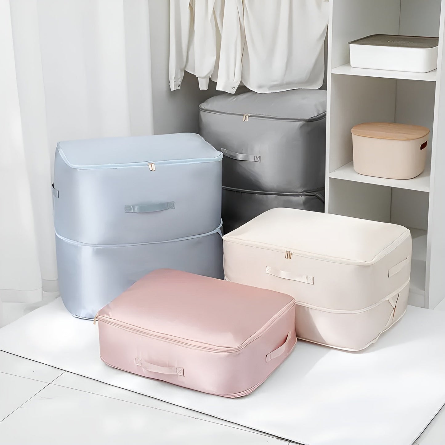 Space-Saving Compression Storage Bags for Clothes and Bedding – Airtight, Durable, Transparent Design 1