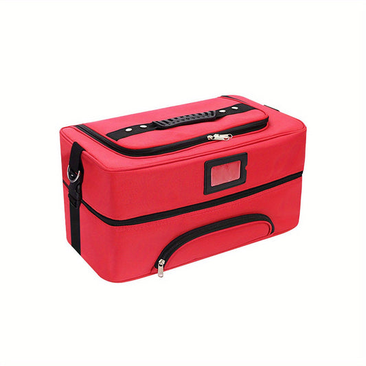 Spacious Makeup Organizer with Multiple Compartments for Skincare and Cosmetics – Travel-Friendly Beauty Storage Solution 0