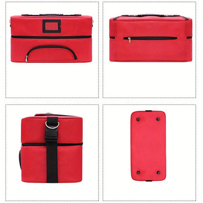 Spacious Makeup Organizer with Multiple Compartments for Skincare and Cosmetics – Travel-Friendly Beauty Storage Solution 2