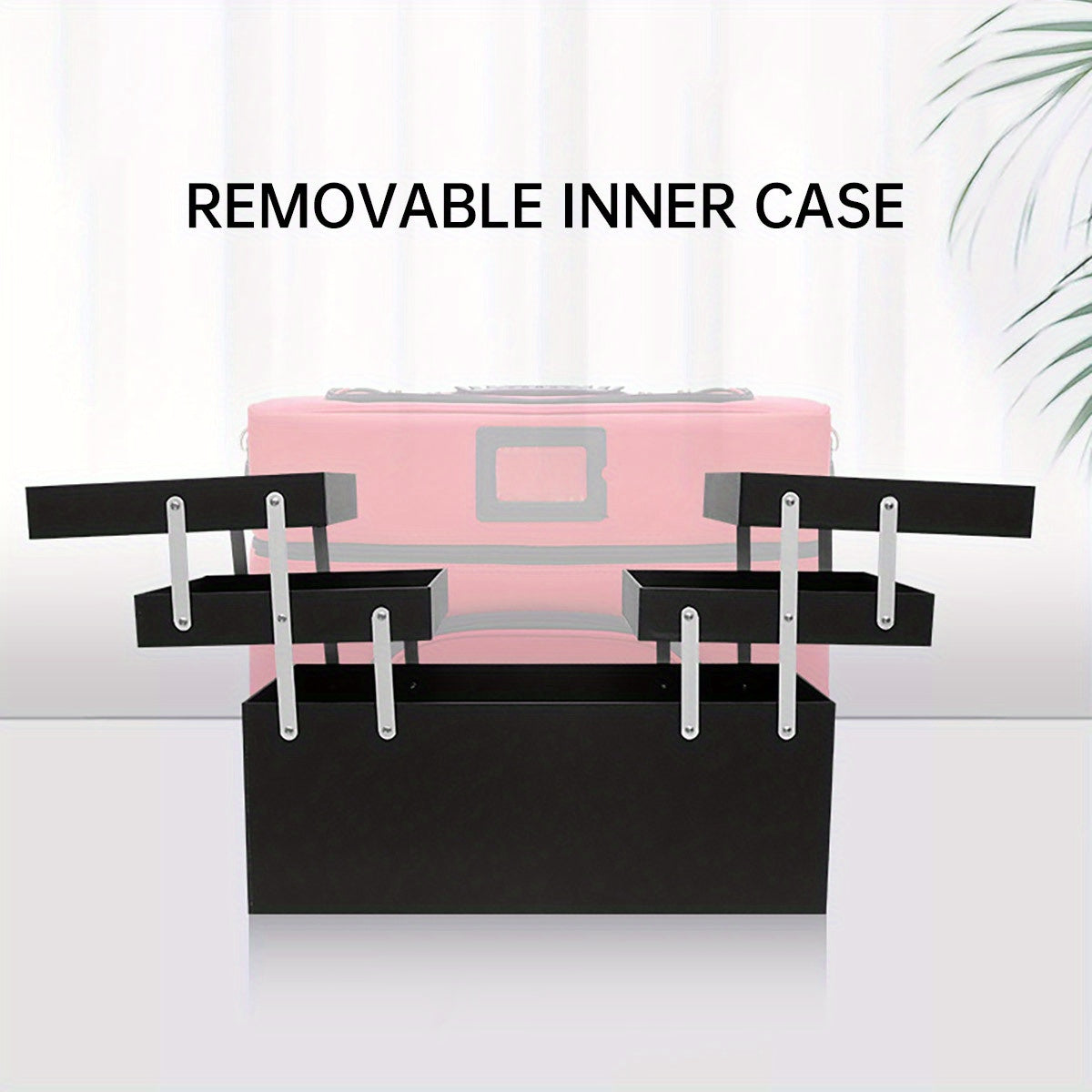 Spacious Makeup Organizer with Multiple Compartments for Skincare and Cosmetics – Travel-Friendly Beauty Storage Solution 5