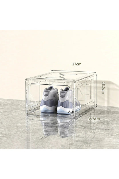 Stackable Clear Sneaker Organizer Boxes – Durable PP Storage Solution for Stylish Shoe Display 0