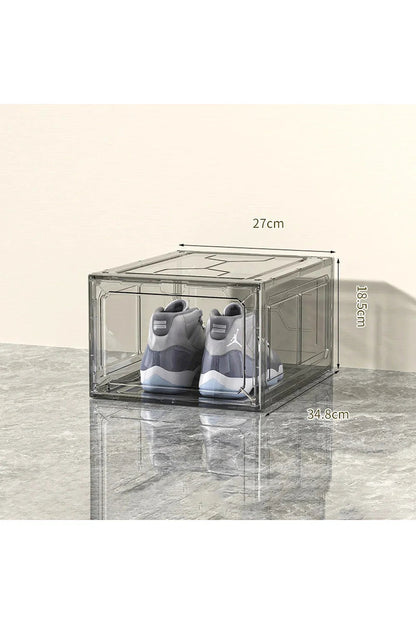 Stackable Clear Sneaker Organizer Boxes – Durable PP Storage Solution for Stylish Shoe Display 6