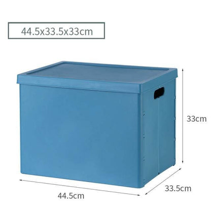 Stackable Folding Storage Box for Clothes, Durable PP+ABS Plastic Storage Container, Large Capacity, Portable Design 10