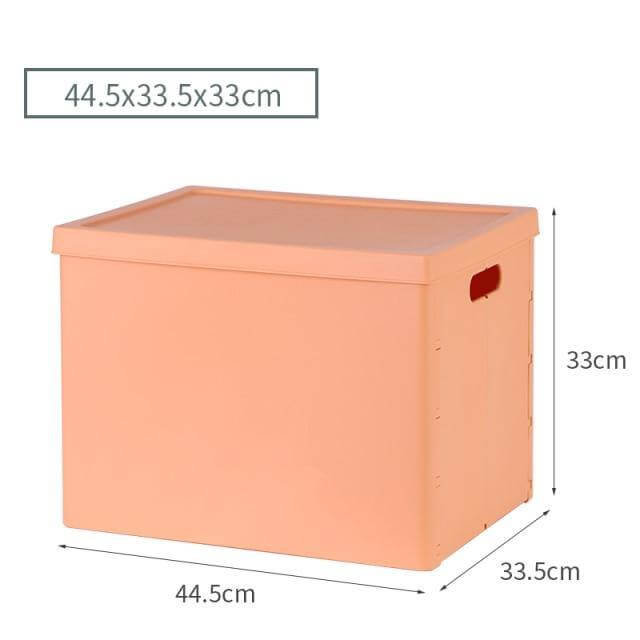 Stackable Folding Storage Box for Clothes, Durable PP+ABS Plastic Storage Container, Large Capacity, Portable Design 11