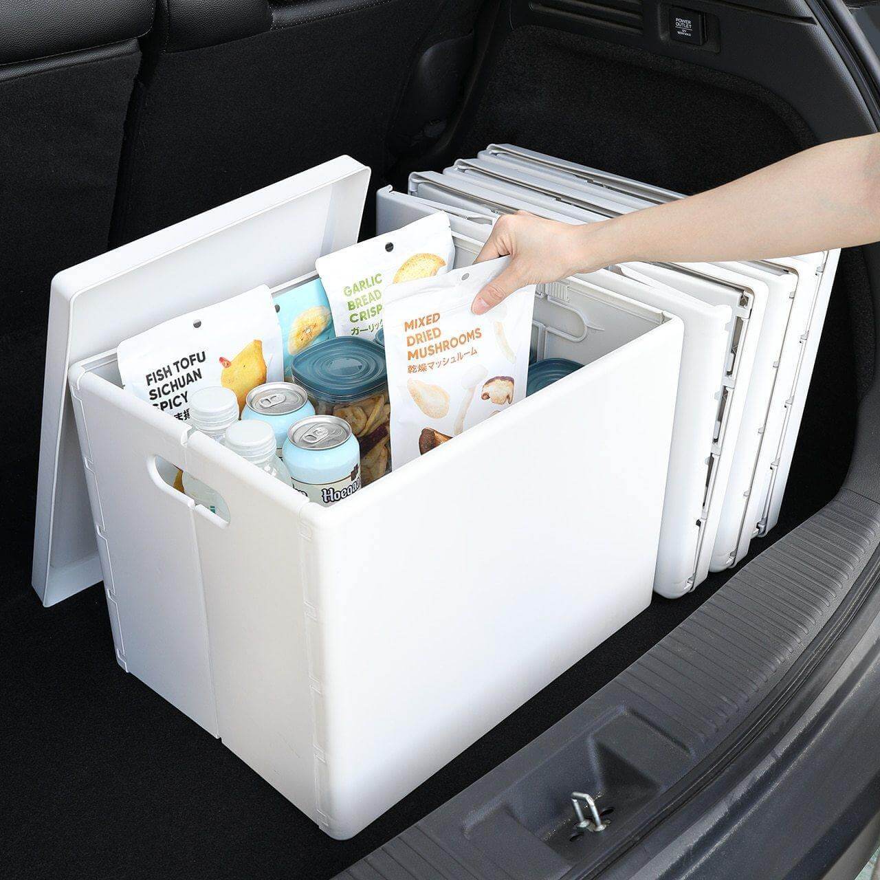 Stackable Folding Storage Box for Clothes, Durable PP+ABS Plastic Storage Container, Large Capacity, Portable Design 5