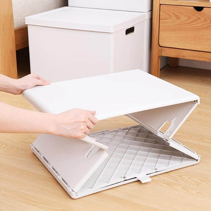 Stackable Folding Storage Box for Clothes, Durable PP+ABS Plastic Storage Container, Large Capacity, Portable Design 7
