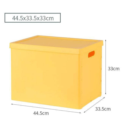 Stackable Folding Storage Box for Clothes, Durable PP+ABS Plastic Storage Container, Large Capacity, Portable Design 9