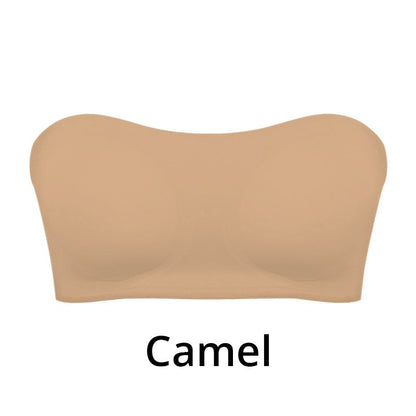 Strapless Push-Up Bra with Seamless Adhesive Fit
