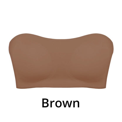 Strapless Push-Up Bra with Seamless Adhesive Fit