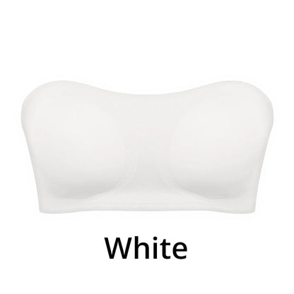 Strapless Push-Up Bra with Seamless Adhesive Fit