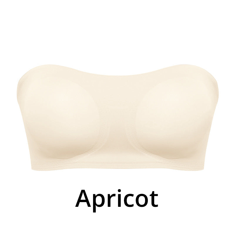 Strapless Push-Up Bra with Seamless Adhesive Fit