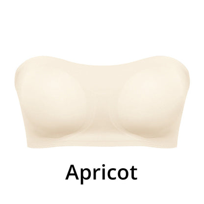 Strapless Push-Up Bra with Seamless Adhesive Fit