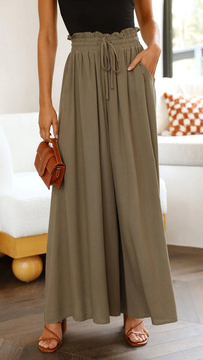 Wide-Leg Drawstring Pants | Sorrell