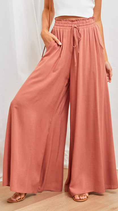 Wide-Leg Drawstring Pants | Sorrell