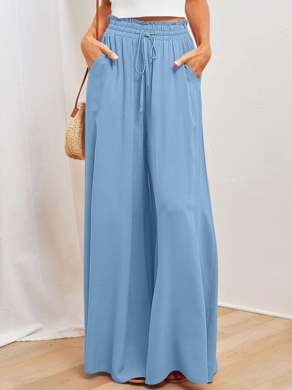 Wide-Leg Drawstring Pants | Sorrell